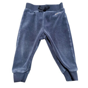 Baby Juicy Couture blue velour joggers Size 12 months